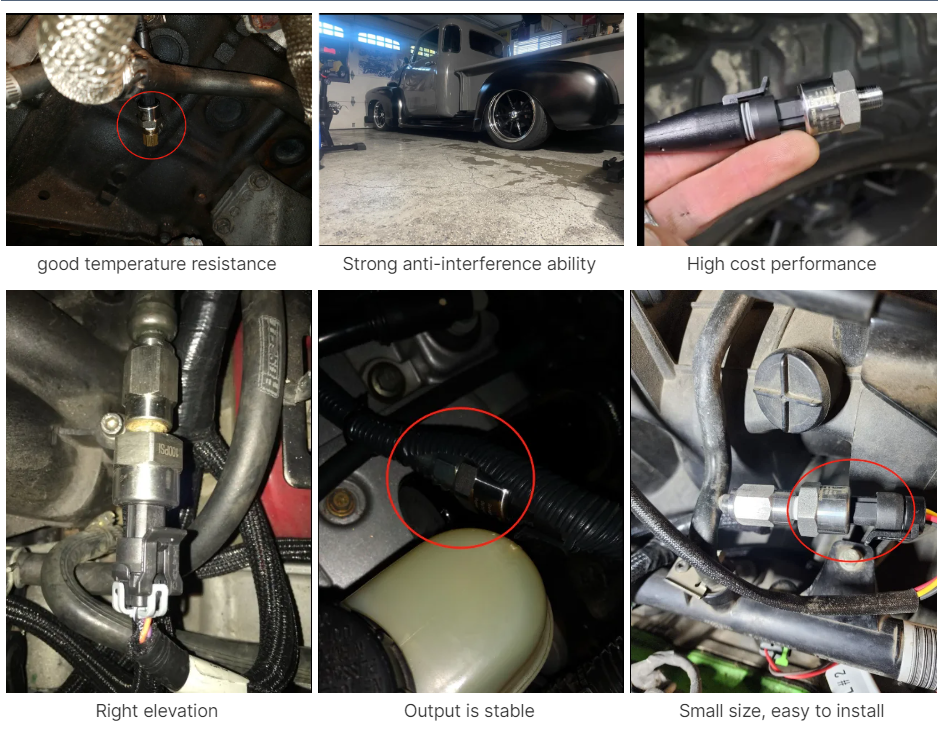 Pressure Sensor Universal Stainless Steel Oil Fuel J