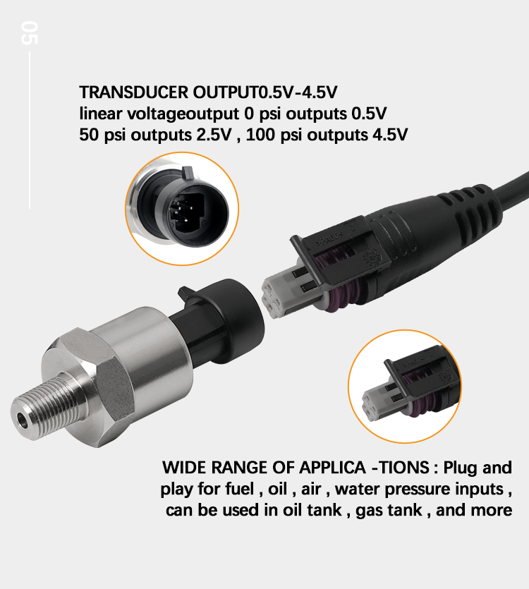 Wide range of uses: widely used in oil tanks, gas tanks, diesel tanks, etc. to detect oil, fuel, diesel, gas, water or air pressure 101