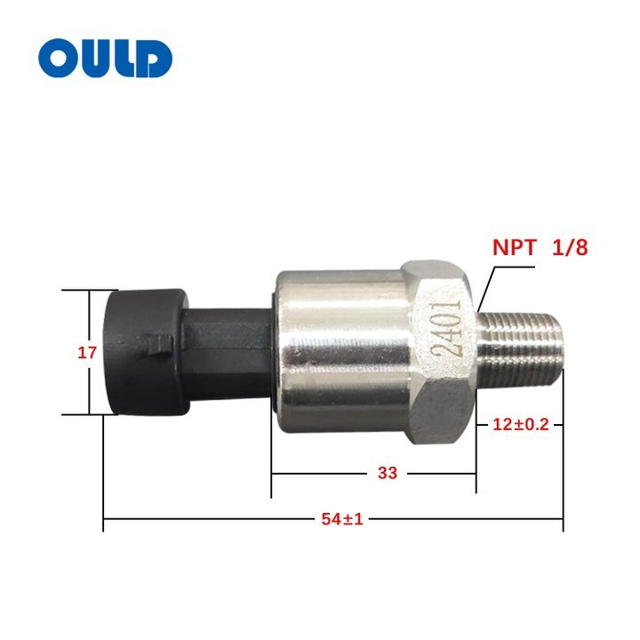 Pressure Sensor Universal Stainless Steel Oil Fuel  H