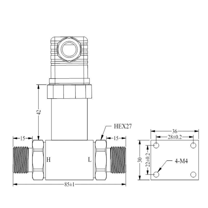 diffusion Silicon Pressure Sensor 14