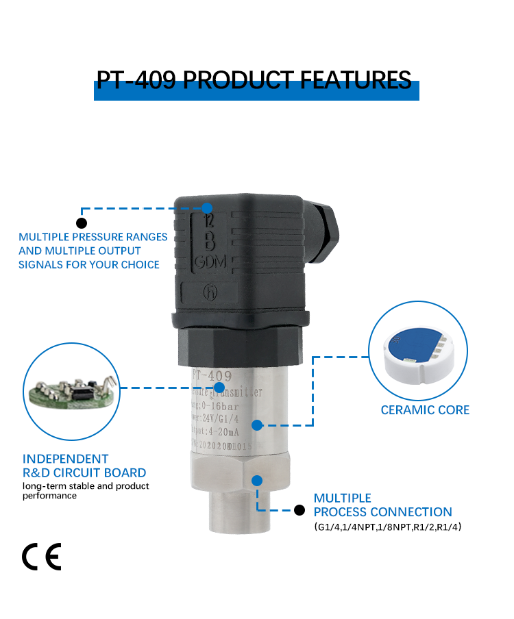 PT-409 Two-Wire Piezoresistive Pressure transmitter 22