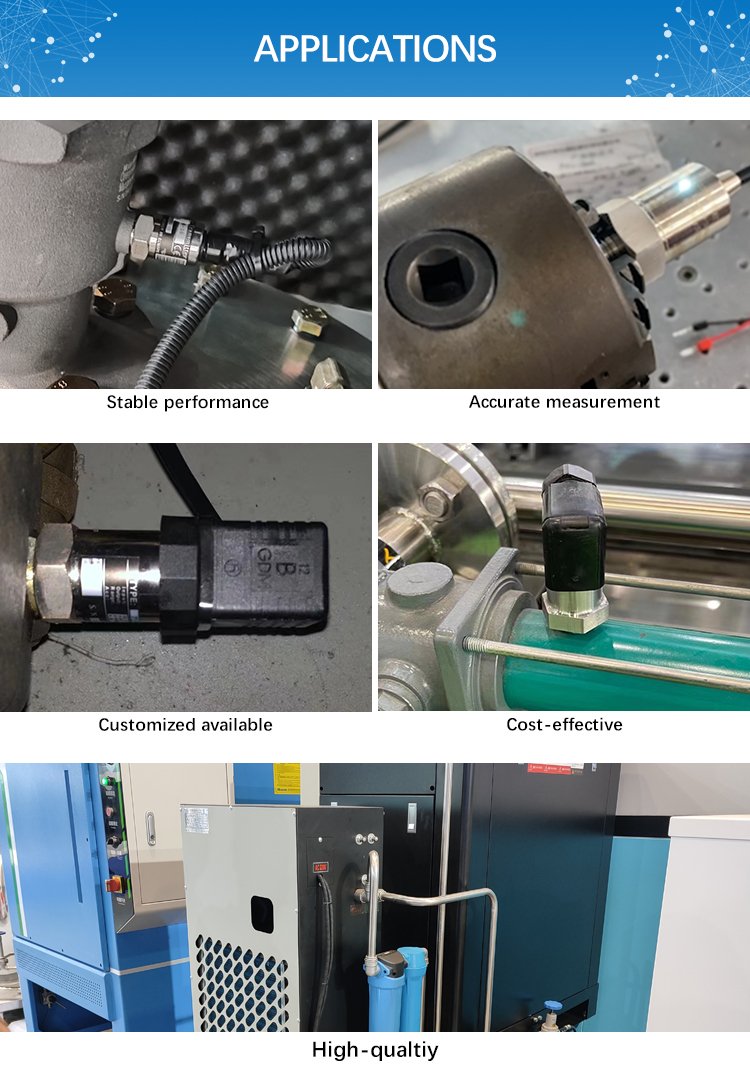 pressure sensor transducer transmitter for water oil fuel gas air 23