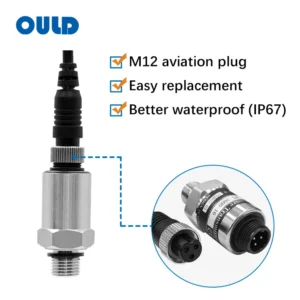 PT-306 ceramic pressure transmitter for industrial automation and air compressors, IP65 waterproof pressure sensor.