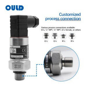 PT-307 Compact Pressure Sensor with Hirschmann GDS307 Plug (High-Temp / Fast Response / CE Certified)