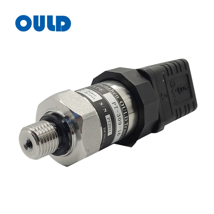 PT-309 compact pressure transmitter with Hirschmann GDM-3009 connector, stainless steel housing for industrial applications