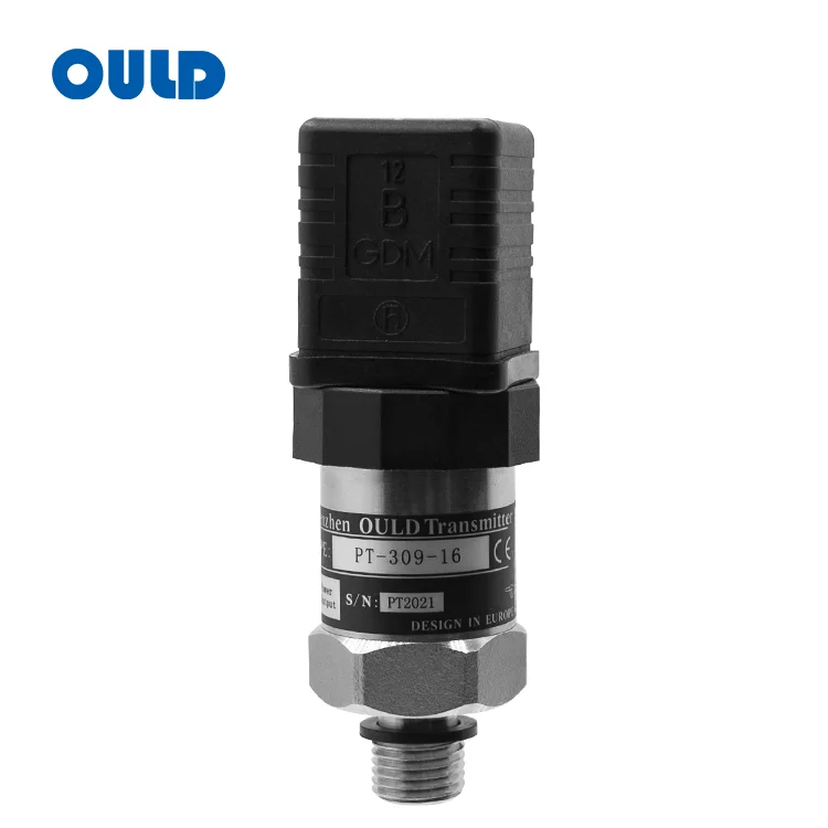 PT-309 compact pressure transmitter with Hirschmann GDM-3009 connector, stainless steel housing for industrial applications