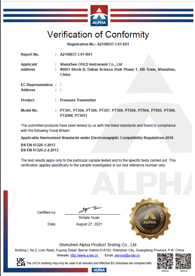 Patent certificate