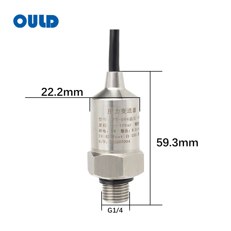 PT-504A Dual Temperature & Pressure Transmitter | IP68 Sealed 2-in-1 Sensor